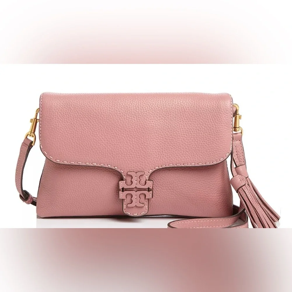 Tory Burch Rose Crossbody Bag with Tassel